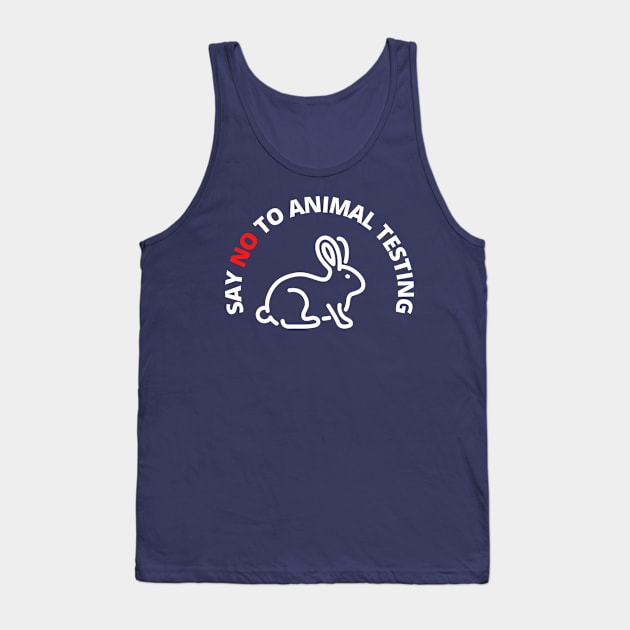 Say No To Animal Testing Tank Top by kazumi